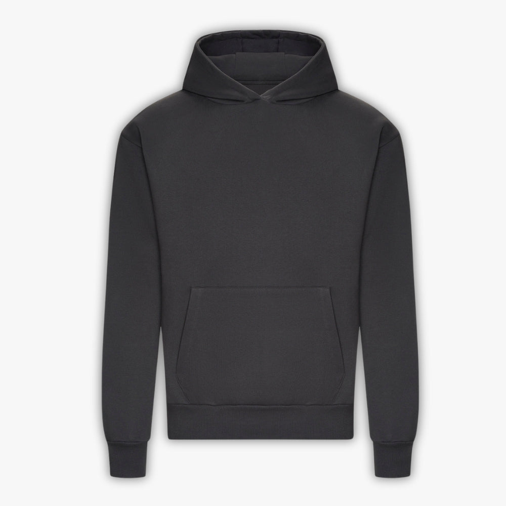 440GSM Heavyweight Boxy Hoodie - Charcoal