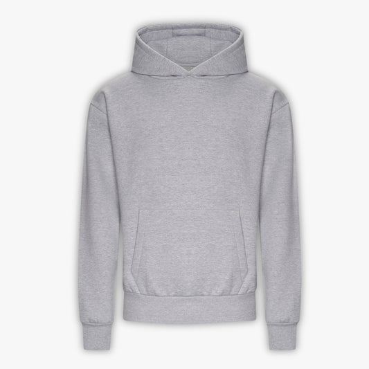 440GSM Heavyweight Boxy Hoodie - Heather Grey