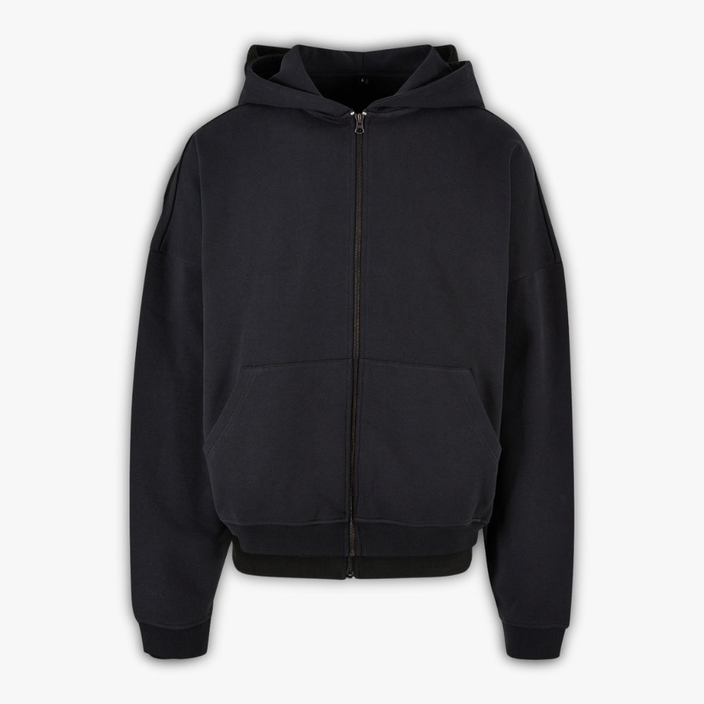 460GSM Premium Heavyweight Zip Hoodie - Cinder Black