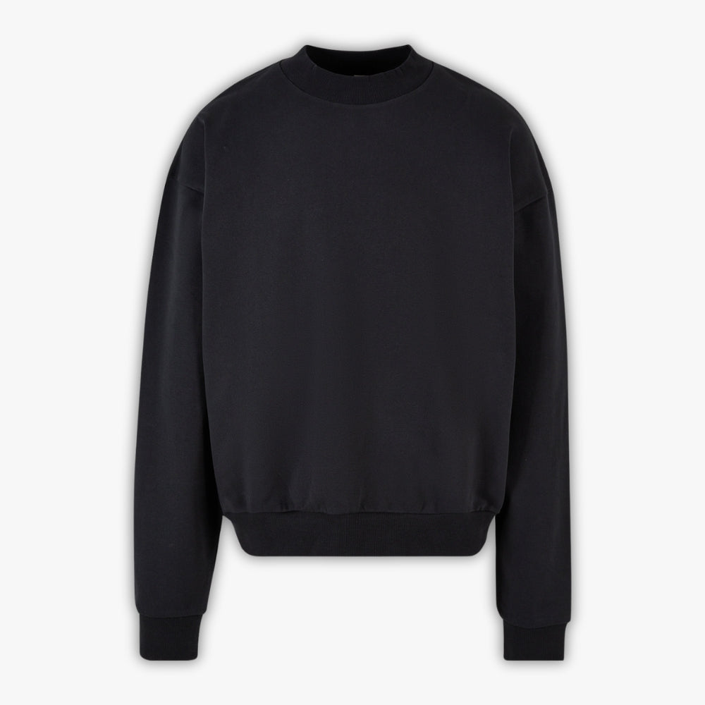 460GSM Heavy Crew Sweatshirt - Black