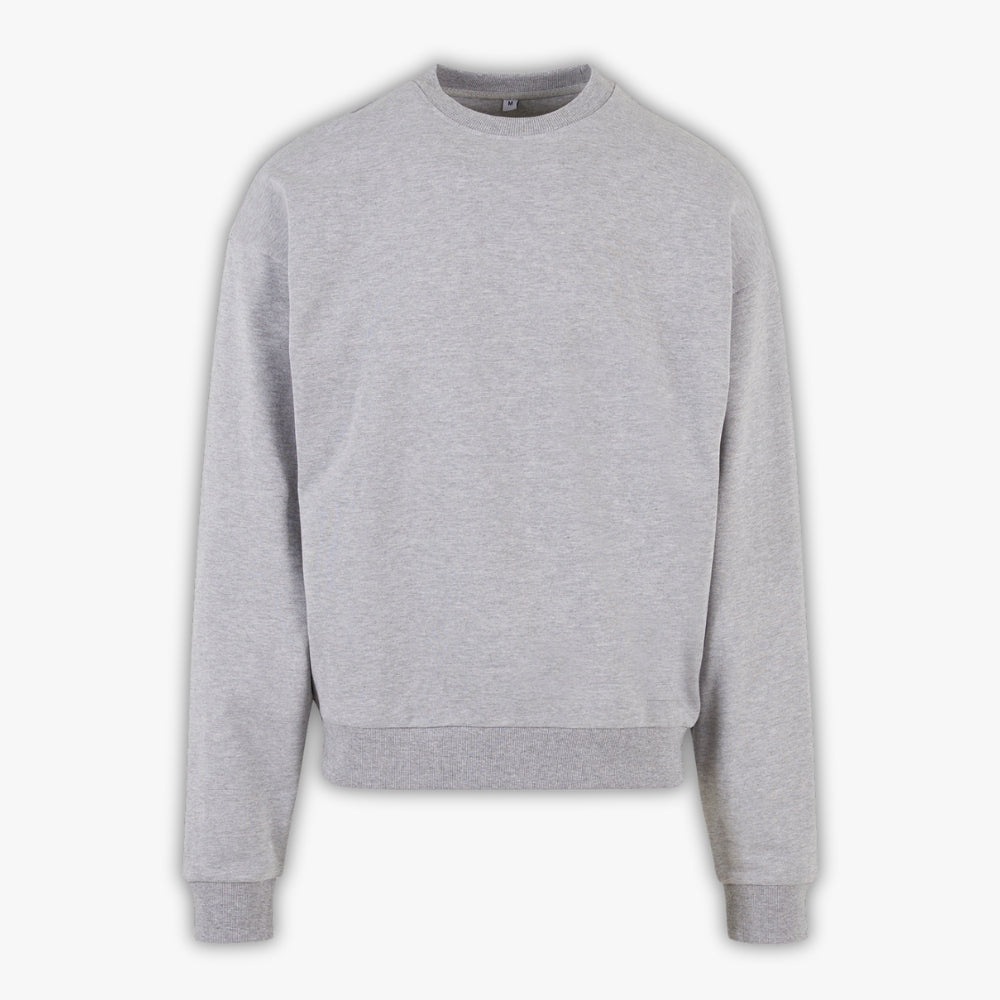 460GSM Heavy Crew Sweatshirt - Heather Grey