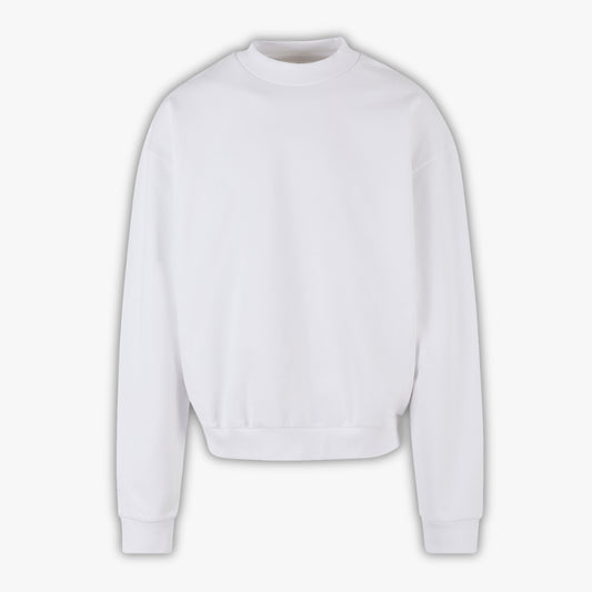 460GSM Heavy Crew Sweatshirt - White